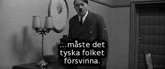 ...måste det tyska folket försvinna. Bild ur Ozerovs spelfilm &raquo;Sista stormningen&laquo; (Befrielse 5).