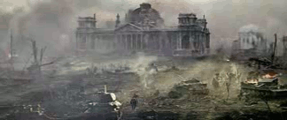 Bild ur Ozerovs spelfilm &raquo;Sista stormningen&laquo; (Befrielse 5).
