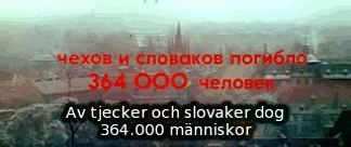 I Andra Världskriget dog 364.000 tjecker, slovaker, tjeckiskor och slovakiskor.