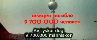 I Andra Världskriget dog 9.700.000 tyskar och tyskor.