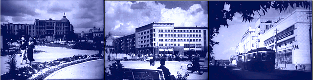 bilder ur Varlamovs och Grossmanns dokument&auml;rfilm Stalingrad (1943)