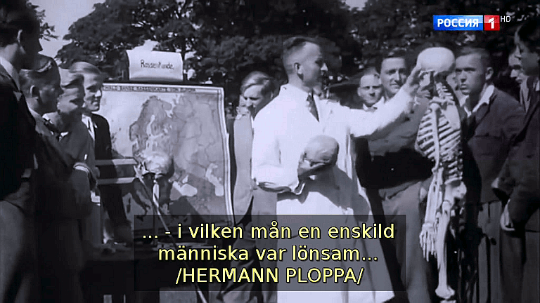 I de anglosaxiska länderna räknade man helt skamlöst ut i vilken mån, en enskild människa var lönsam, i vilken mån hennes liv medförde utgifter för staten och vilken avkastning, hon kunde bringa samhället. Om balansen var negativ, så hade människan ingen rätt till liv. (Bild ur filmen &laquo;Det stora okända kriget&raquo;)