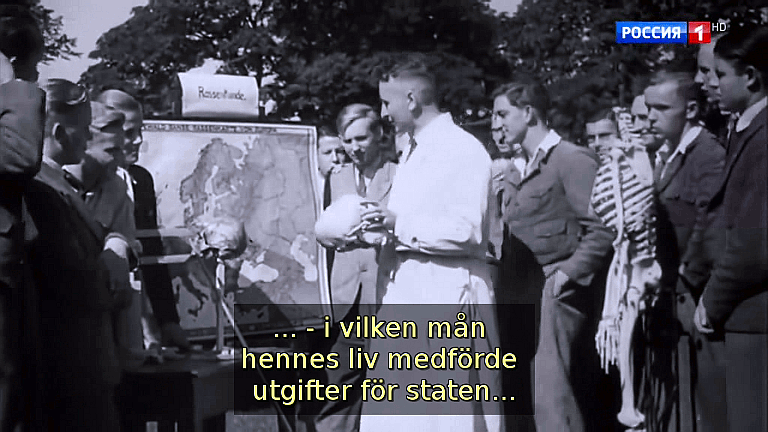 I de anglosaxiska länderna räknade man helt skamlöst ut i vilken mån, en enskild människa var lönsam, i vilken mån hennes liv medförde utgifter för staten och vilken avkastning, hon kunde bringa samhället. Om balansen var negativ, så hade människan ingen rätt till liv. (Bild ur filmen &laquo;Det stora okända kriget&raquo;)