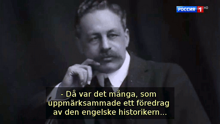 År 1904 var det många, som uppmärksammade ett föredrag av den engelske historikern Halford Mackinder, när han framträdde i Storbritannien inför Kungliga Geografiska Sällskapet. (Bild ur filmen &raquo;Det stora okända kriget&laquo;)