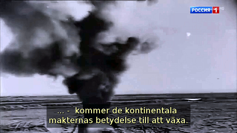 kommer de kontinentala makternas betydelse till att växa. (Bild ur filmen &raquo;Det stora okända kriget&laquo;)