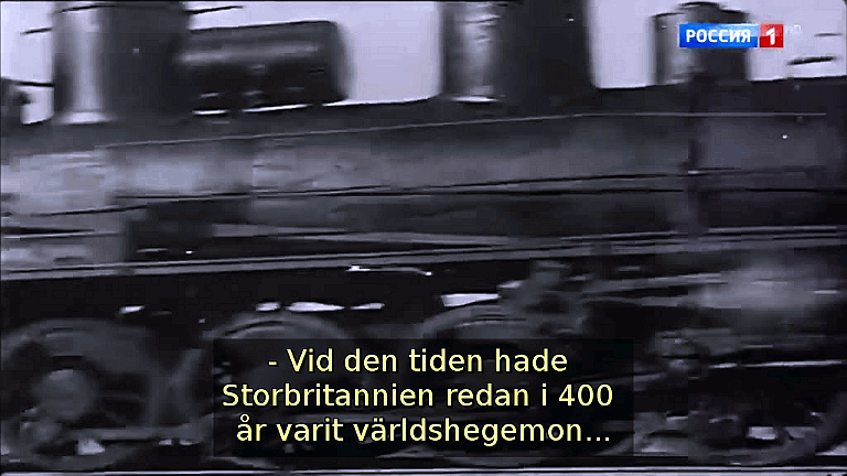 Vid den tiden hade Storbritannien redan i 400 år varit världshegemon (Bild ur filmen &raquo;Det stora okända kriget&laquo;)