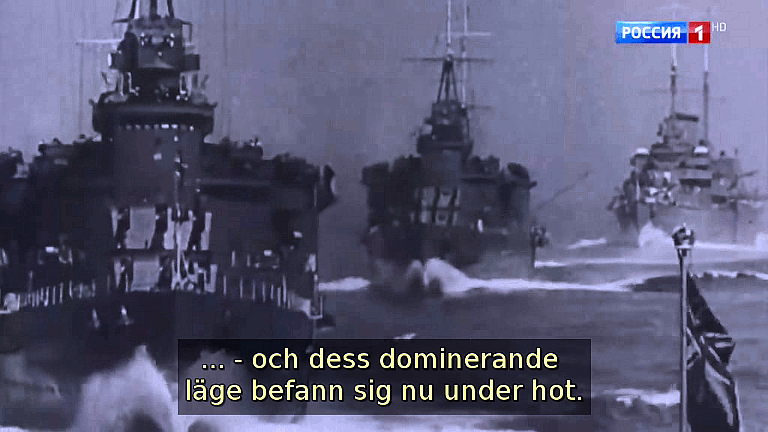 men dess dominerande läge befann sig nu under hot. (Bild ur filmen &raquo;Det stora okända kriget&laquo;)