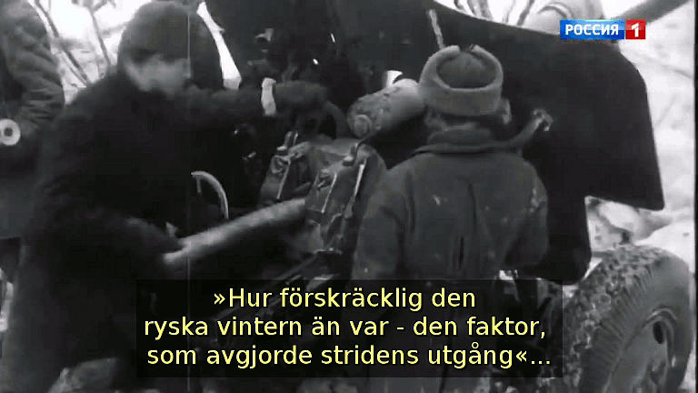 »Hur förskräcklig den ryska vintern än var«... (Bild ur filmen &laquo;Det stora okända kriget&raquo;)