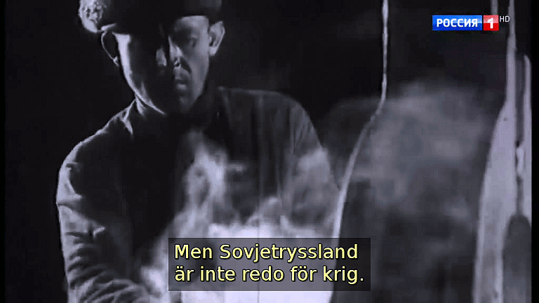 Men Sovjetryssland är inte redo för krig. (Bild ur filmen &laquo;Det stora okända kriget&raquo;)
