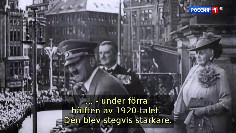 ...under förra hälften av 1920-talet. Den blev stegvis starkare. (Bild ur filmen &laquo;Det stora okända kriget&raquo;)