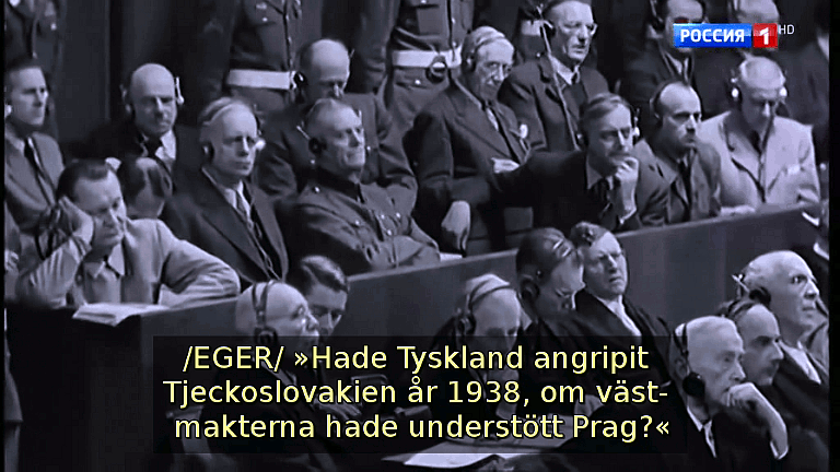 /EGER/ »Hade Tyskland angripit Tjeckoslovakien år 1938, om västmakterna hade understött Prag?« (Bild ur filmen &laquo;Det stora okända kriget&raquo;)