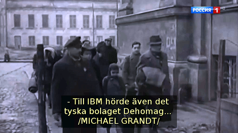 Till IBM hörde det tyska bolaget Dehomag... (Bild ur filmen «Det stora okända kriget»)