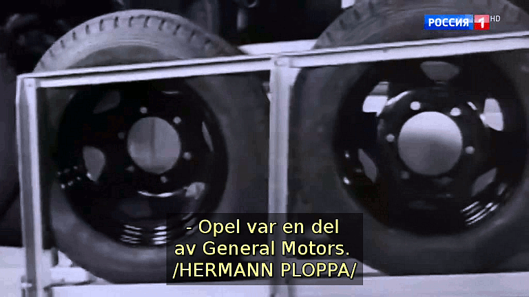 Opel var en del av General Motors. (Bild ur filmen &laquo;Det stora okända kriget&raquo;)