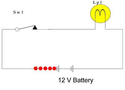 Simple series circuit.