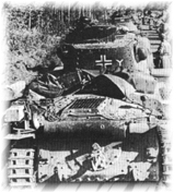 Tanques alemanes dispuestos a la acci�n, cerca de Viazma, el 21 de octubre de 1941.