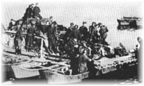 Septiembre de 1941. Almad�as alemanas atravesando el Dni�per.