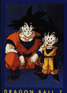 Goten y Goku minutos despu�s de conocerse, que tierno, no?
