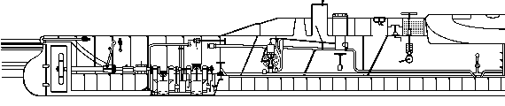 Sketch of Le Plongeur (Aft end)