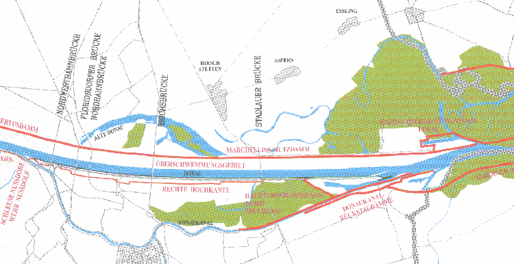 Donau in Wien, 1884