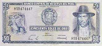 [50 Soles aus Papier 1974]