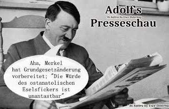 [Grundgesetzänderung vorbereitet - Karikatur von Uwe Ostertag]