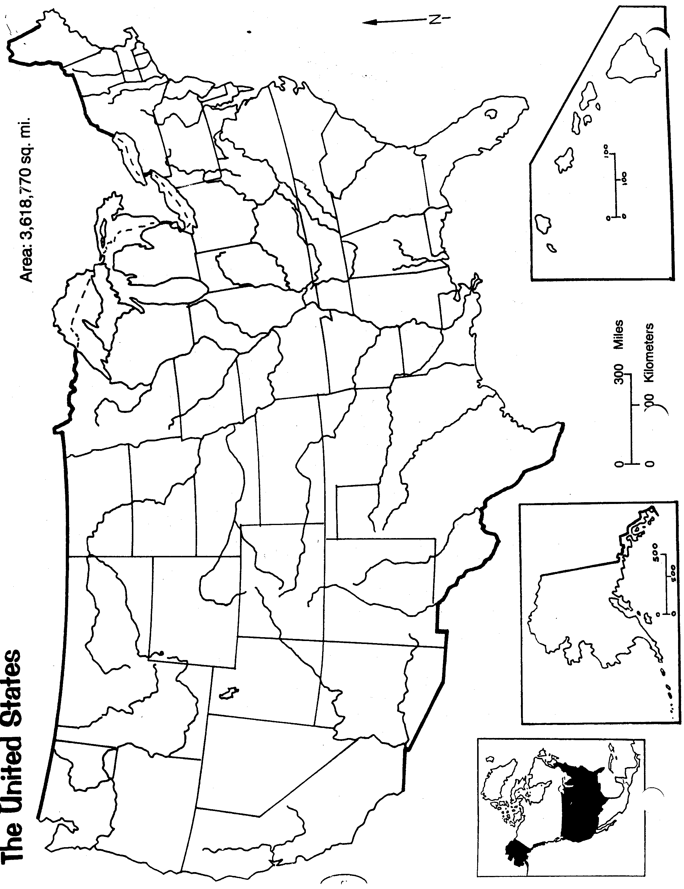 Us Physical Map Blank - US Physical Map 