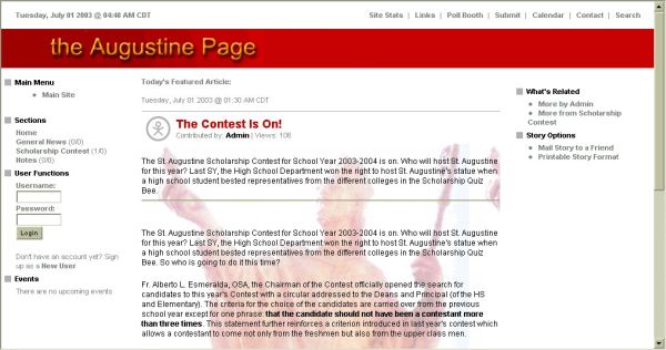 The Augustine Page Info Center