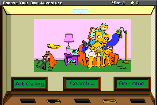 [Simpson's Adventure Screen Shot]