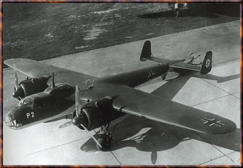 A Dornier Do-17 light bomber