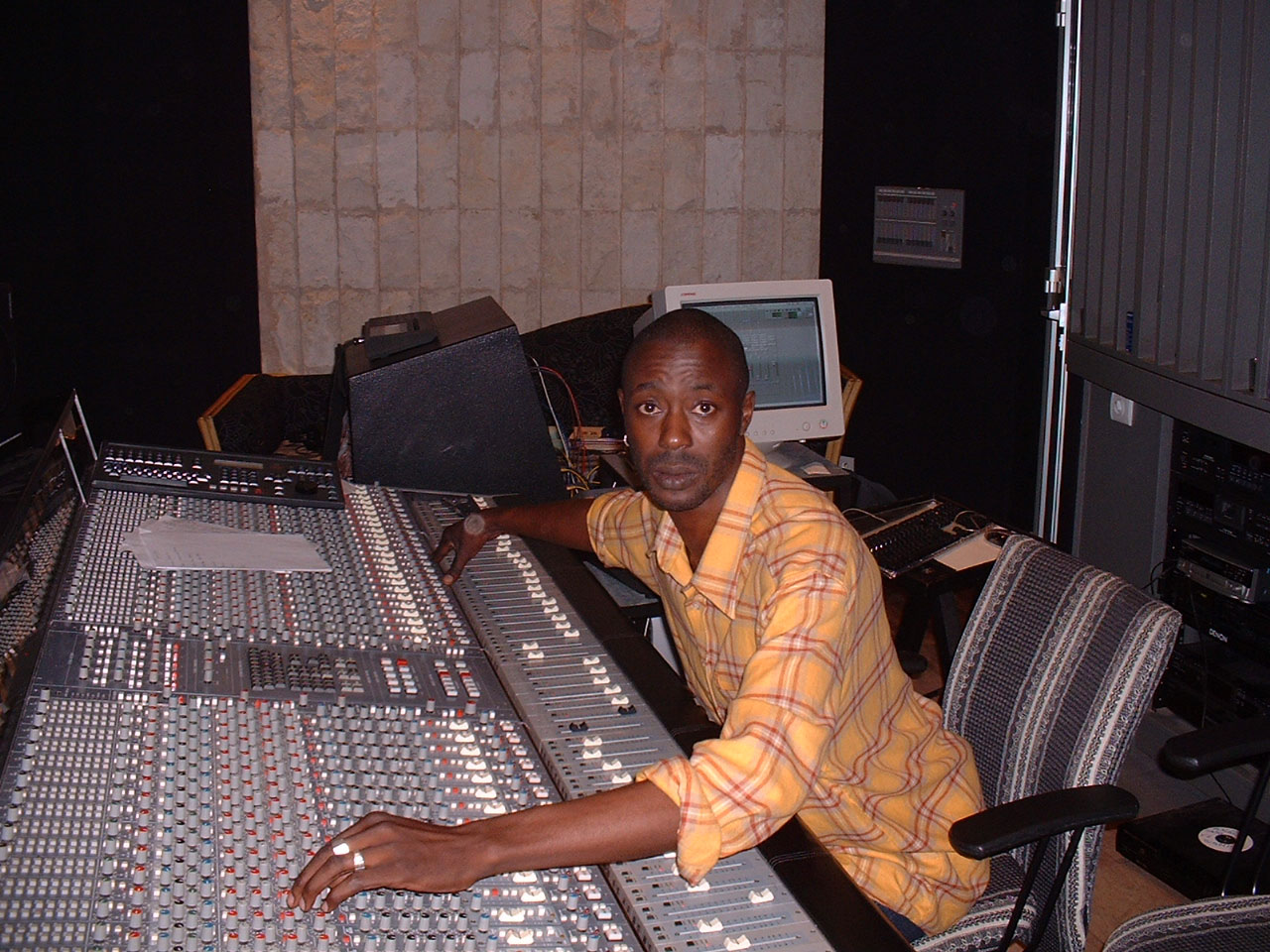 Andy at the controls