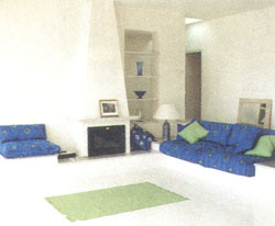 Lounge area of a bedroom