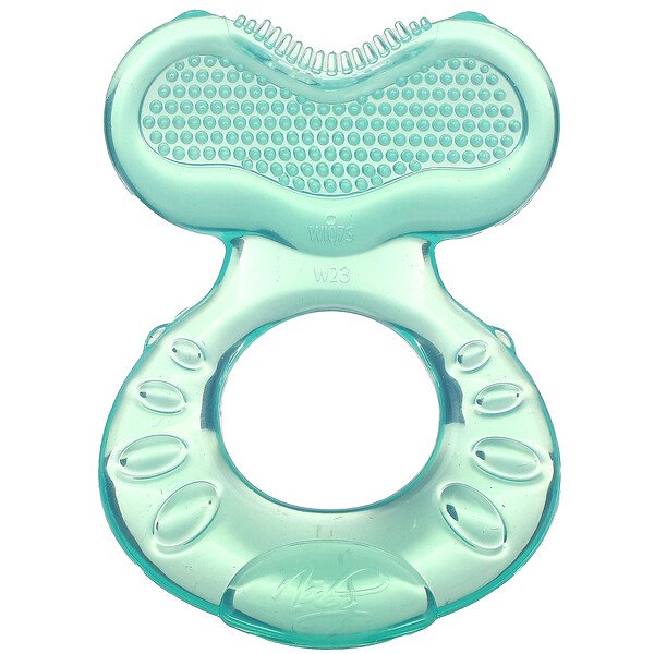 Nuby‏, Soothing Teether, Teeth Eez, 3+M, Aqua, 1 Teether