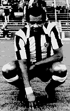 Luiz Pereira, defensa del Atl�tico de Madrid, 1978. El f�tbol hecho fantas�a