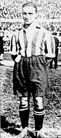 Monch�n Triana, delantero del Athletic de Madrid. Uno de los grandes jugadores del Club, en los a�os 20