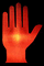 red "traffic hand"