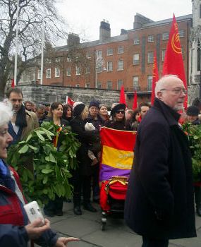 Parade assmbles. Some Doyles and Eric Fleming.