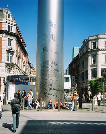 Dublin Spire base section with celtic design