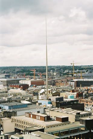 Skyline view of the Dublin Spire