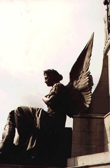 Angel at base of Daniel O'Connell statue