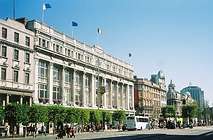 O'Connell Street & Clery's Department store