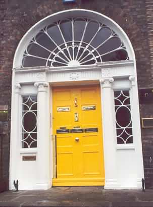 Merrion Square Georgian Doorway, Dublin city Ireland photo