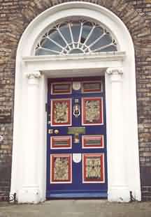 Irish door picture, Georgian Dublin Door on Merrion Square