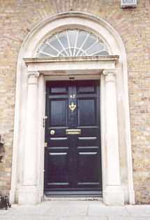 Georgian Dublin Door on Merrion Square