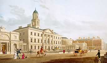 Rotunda Hospital Parnell street, Antique James Malton Dublin print