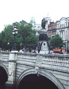 Image of Daniel O'Connell statue Dublin city Ireland
