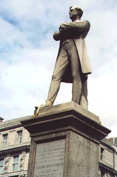 Statue of William O'Brien, located in O'Connell street Dublin