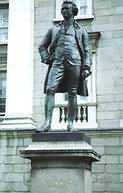 Statue of Edmund Burke at Trinity College Dublin entrance