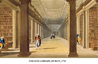 Trinity College library, Maltons Dublin art print