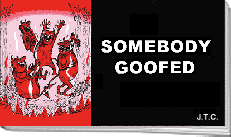 English - Somebody Goofed