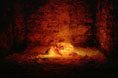 Installation view - sound, flour, cast, changing light